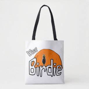 Wise birdie tote bag