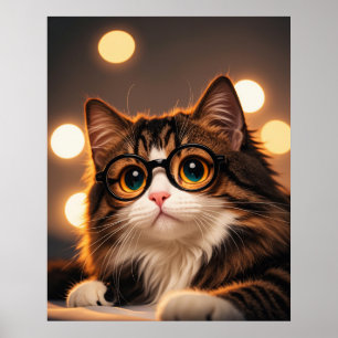 wise cat poster