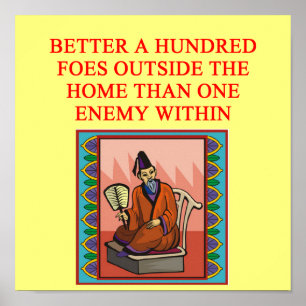 wise chinese proverb poster