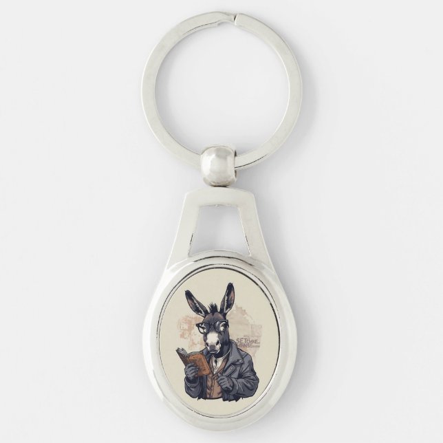 Wise Donkey — Keychain (Front)