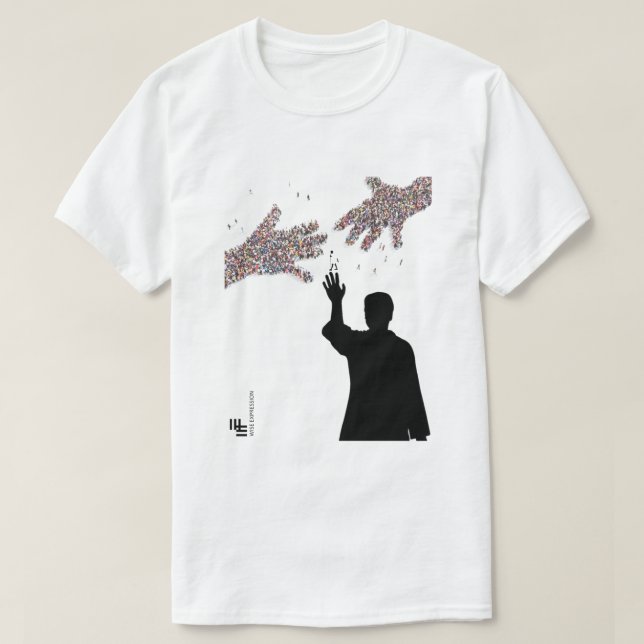 Wise Expression BHARAT JODO YATRA Gandhi T-shirt (Design Front)