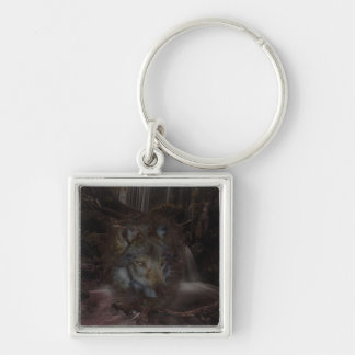 Wise Forest Wolf Key Ring