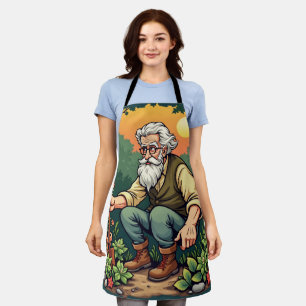 Wise GardenerCharming Vegetable Patch Kitchen Wear Apron