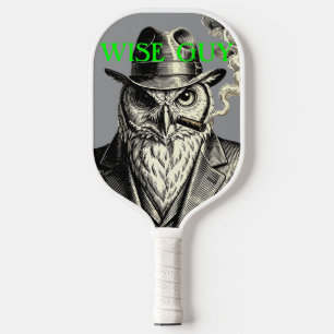 WISE GUY (green typography) Pickleball Paddle