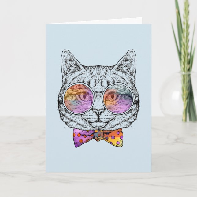 Wise Kitty Kat Card (Front)