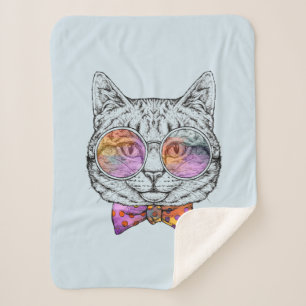 Wise Kitty Kat Sherpa Blanket