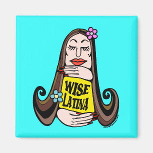 Wise Latina Woman Magnet