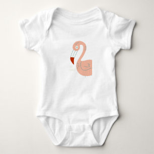 Wise Like a Flamingo Baby Bodysuit
