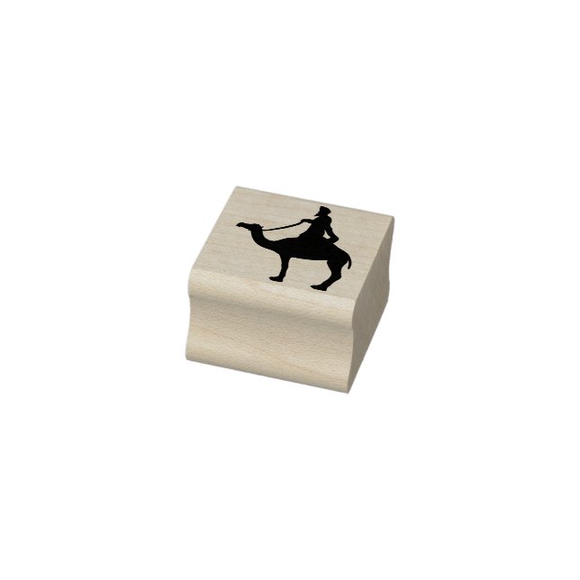 Wise Man on Camel Wood Art Stamp (Stamp)