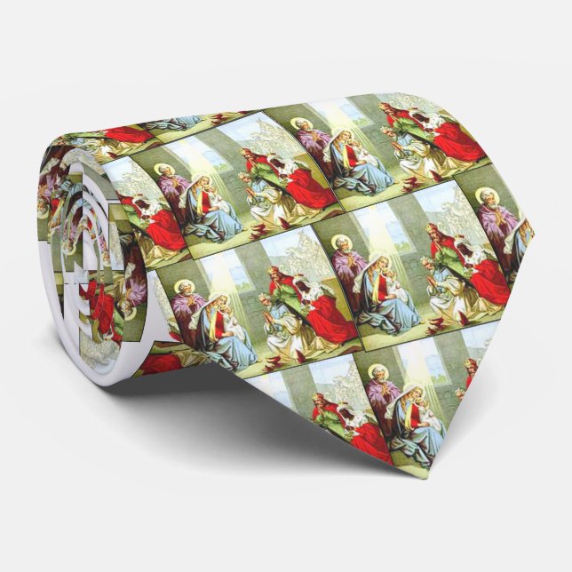 Wise Men At The Nativity Tie (Rolled)