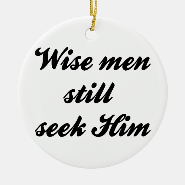 Wise Men Ceramic Ornament (Front)