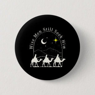Wise Men Christian Christmas Jesus Nativity Scene  6 Cm Round Badge