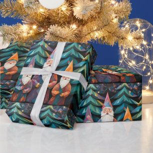 Wise Men Christmas Pattern Colourful Elegant Cool Wrapping Paper