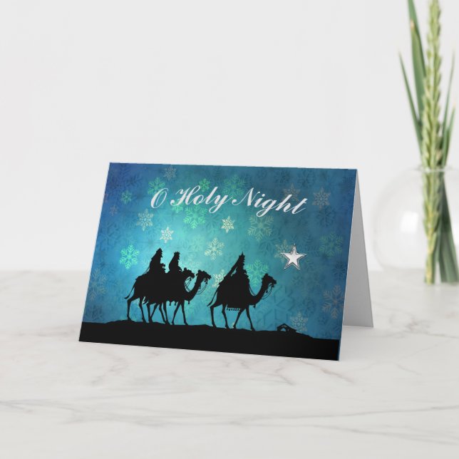 Wise Men Holy Night Card (Front)