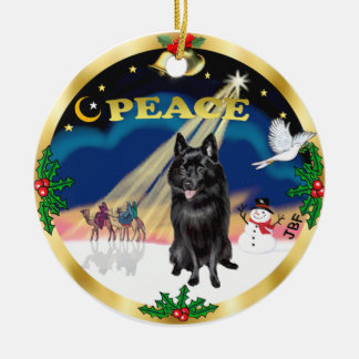 Wise Men - Schipperke Ceramic Tree Decoration