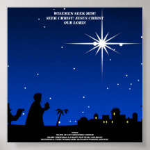 WISE MEN SEEK HIM! POSTER AWARD CHRISTMAS DECOR