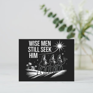 Wise Men Still Seek Him Christian Christmas Jesus Holiday Postcard