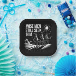 Wise Men Still Seek Him Christian Christmas Jesus Paper Plate<br><div class="desc">Wise Men Still Seek Him Christian Christmas Jesus</div>