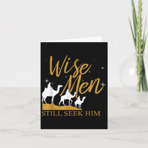Wise Men Still Seek Him Holy Bible Prayer T-shirt. Card