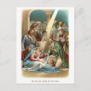 Wise Men Worship Postcard