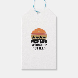 Wise Men Worship Still Vintage Christmas Shirt Gift Tags