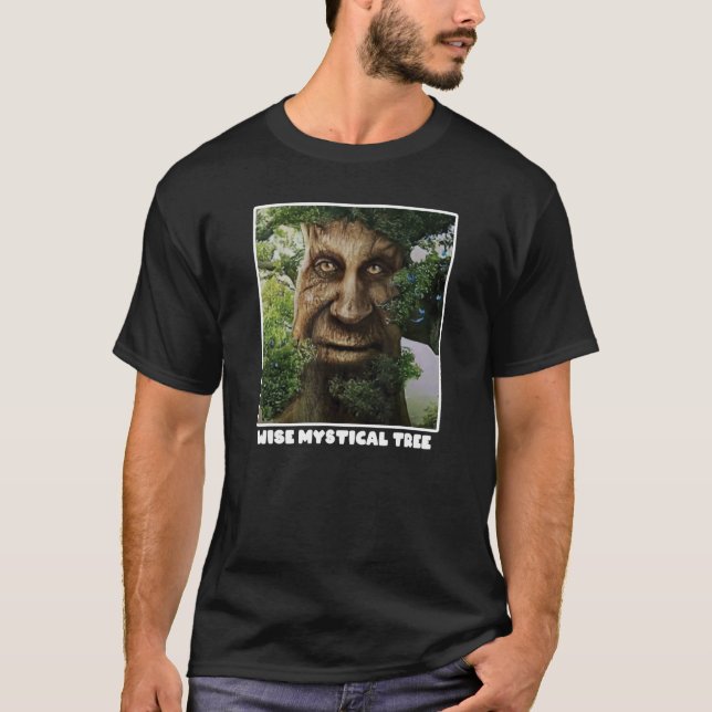 Wise Mystical Tree Meme T-Shirt (Front)