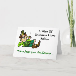 Wise Ol' Leprechaun St. Patrick's Day Card