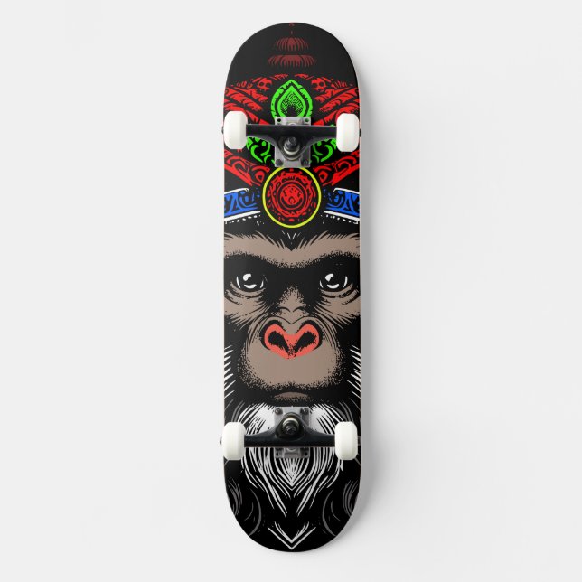 Wise Old Monkey Skateboard (Front)