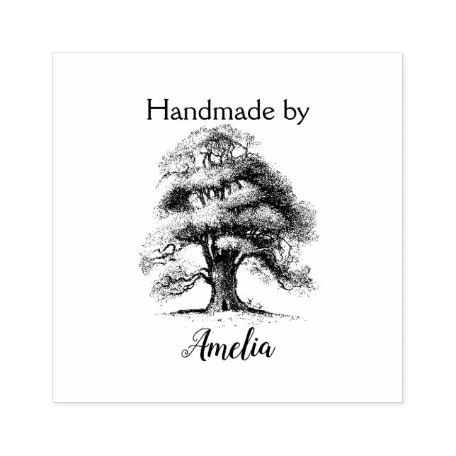 Wise Old Oak Handmade by Rubber Stamp (Imprint)