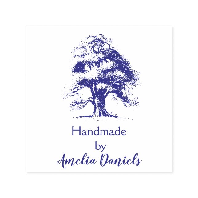 Wise Old Oak Handmade by  Self-inking Stamp (Design)