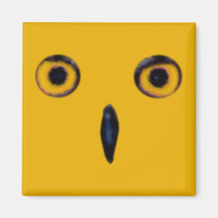 Wise Old Owl Eyes Magnet
