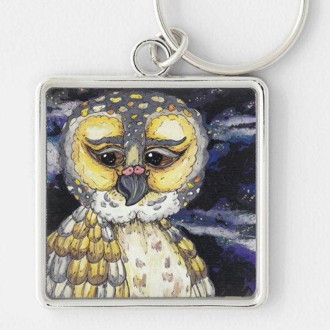 Wise Old Owl Key Chain (Front)