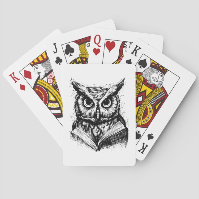 Wise Old Owl Poker Playing Cards (Back)