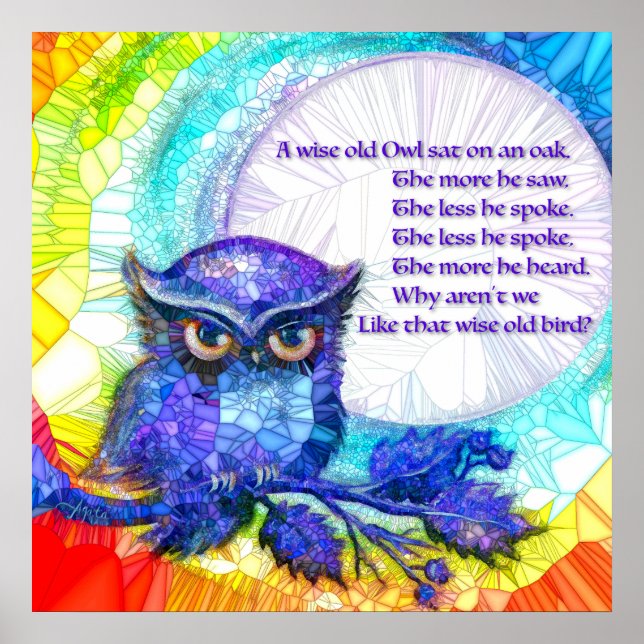 Wise Old Owl Poster (Front)