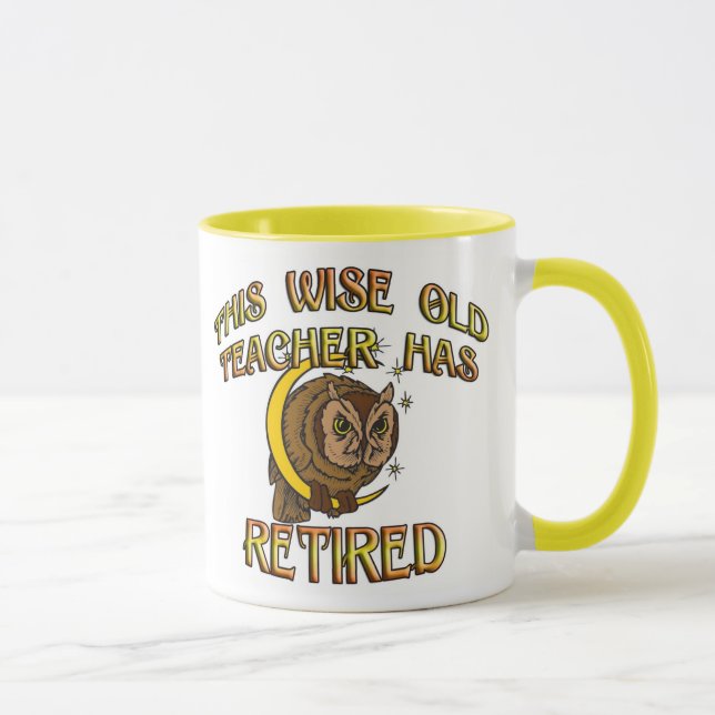 Wise Old Teacher Mug (Right)