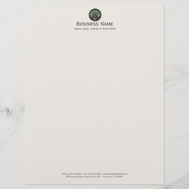 Wise Old Tree Logo \ Letterhead (Front)