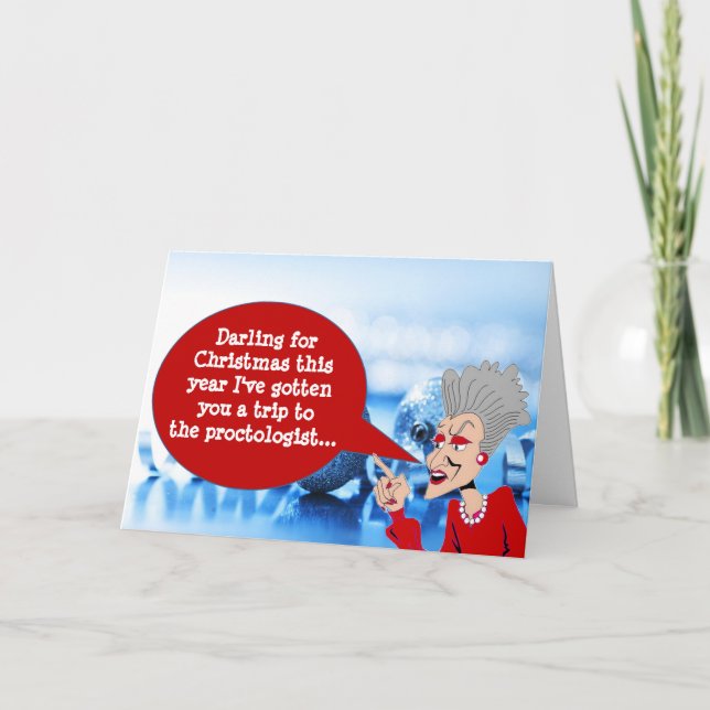 Wise Old Woman Holiday Greeting #6 (2015) Card (Front)