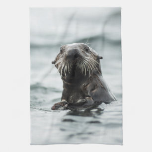 Wise Otter Tea Towel