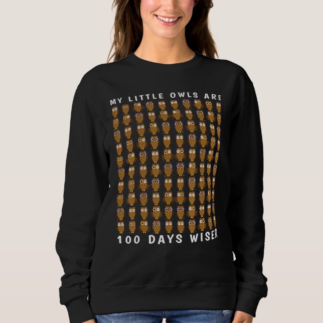 Wise Owl Bird 100 Days Of School Shirt Teacher Boy (Front)