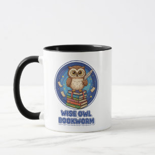 Wise Owl Bookworm Mug