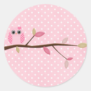 Wise Owl Classic Round Sticker