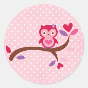 Wise Owl Classic Round Sticker