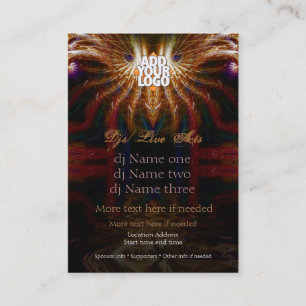 Wise Owl Fractal Mini Flyer Business Card