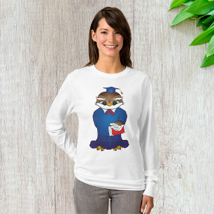 Wise Owl Graduation Cute Scholar Bird  T-Shirt