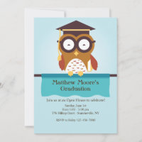 Wise Owl Graduation Invitation