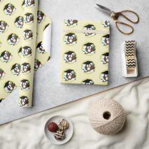 Wise Owl Graduation Wrapping Paper