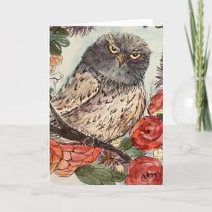 Wise Owl greeting card