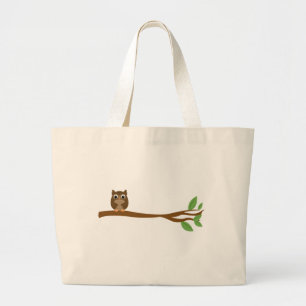 Wise Owl Large Tote Bag