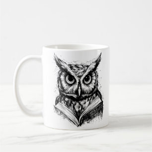 Wise Owl Line Art Mug