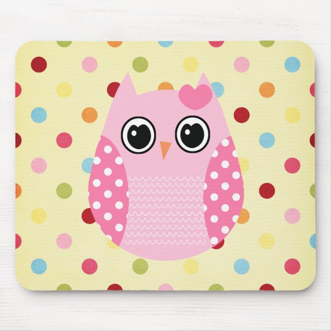Wise Owl Mouse Pad (Front)